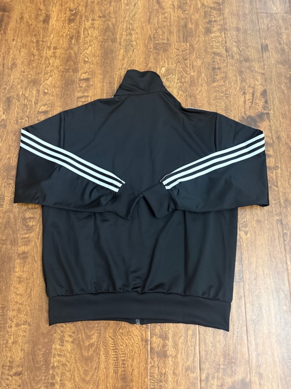 adidas Originals Women’s Black Track Jacket with White Stripes and Trefoil - Picture 11 of 16